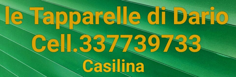 Le tapparelle di Dario cell 337739733 CASILINA