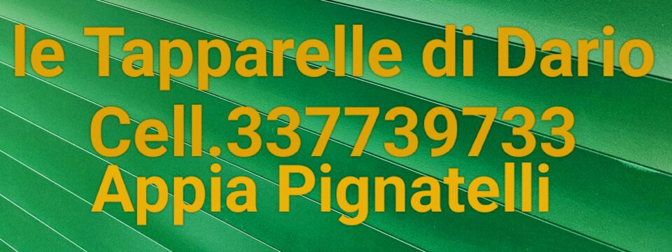 Le tapparelle di Dario cell 337739733 Appia Pignatelli